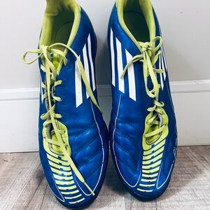 ADIDAS Blue and Yellow Soccer Cleats